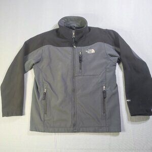 The North Face Apex Softshell Jacket boys youth size M grey